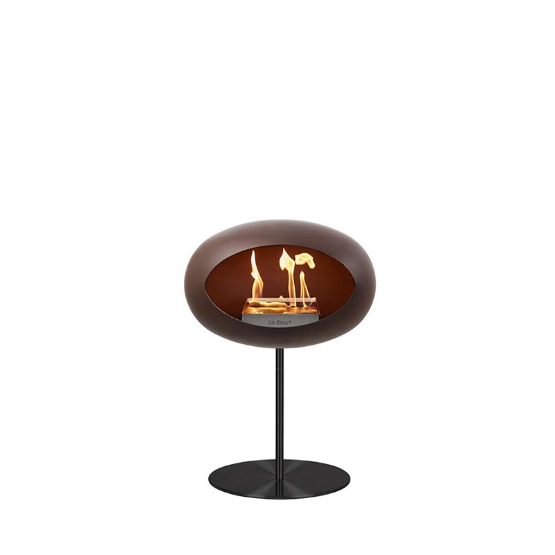 Le Feu GROUND STEEL LOW MOCCA Bioethanol-Kamin