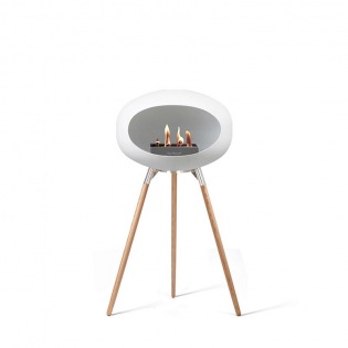 Le Feu GROUND HIGH WHITE Bioethanol-Kamin