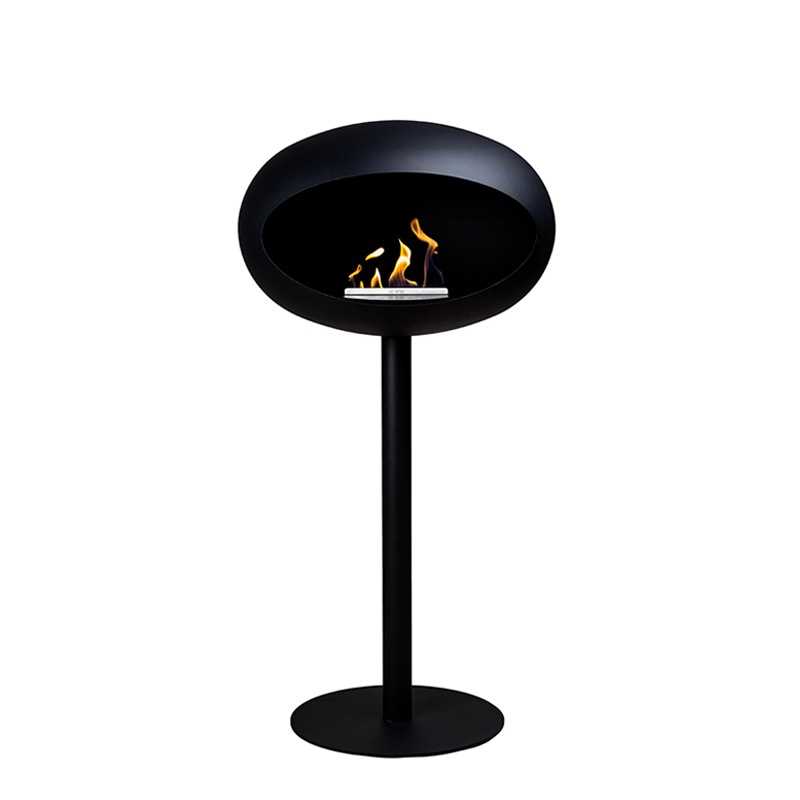 Le Feu DOME 625 GROUND STEEL HIGH BLACK Bioethanol-Kamin